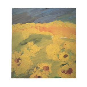 Champ de tournesols, Bloc-notes de dessin d'art
