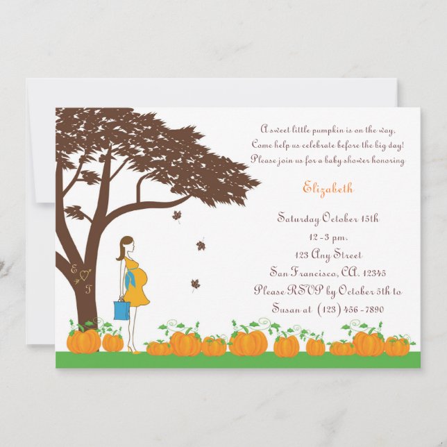 Champ des invitations de baby shower de (Devant)