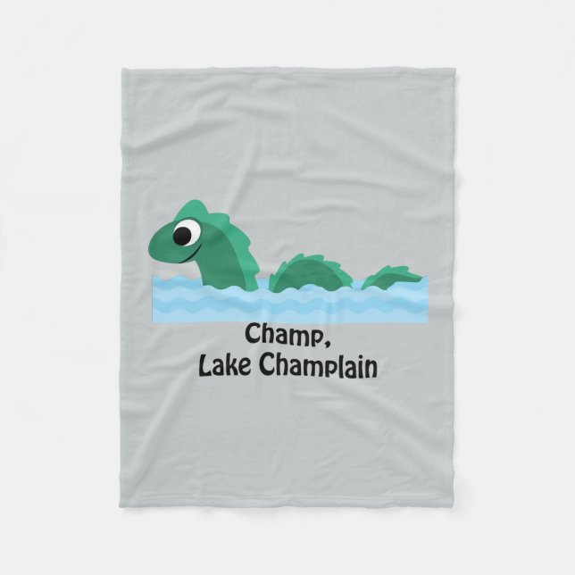 Champ, Lake Champlain Fleece Blanket (Front)