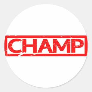 Champ Stamp Classic Round Sticker