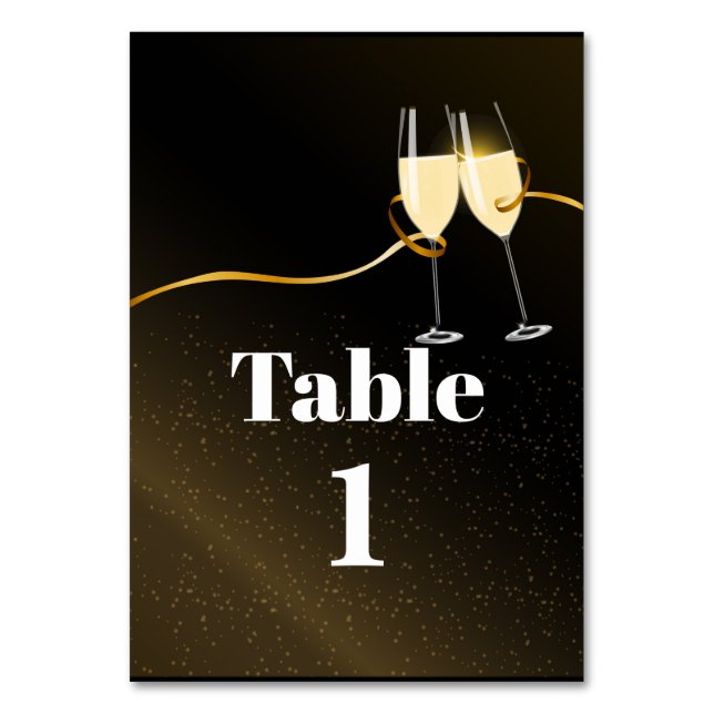 Champagne, adult, wine,  table card (Back)
