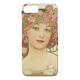 Champagne Alphonse Mucha iPhone 7 Cover Case