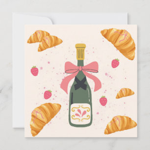 Champagne and Croissants Card