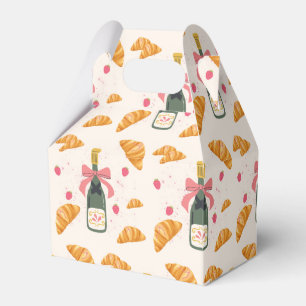 Champagne and Croissants Favor Box