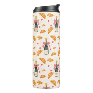 Champagne and Croissants Thermal Tumbler