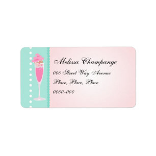 Champagne and Cupcakes Label
