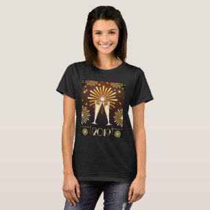 Champagne and Fireworks New Years Eve 2019 T-Shirt