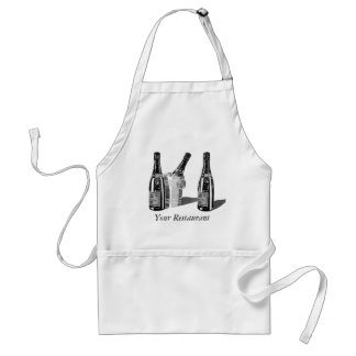 Champagne and ice bucket standard apron