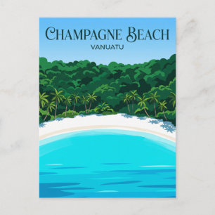 Champagne Beach Vanuatu Postcard