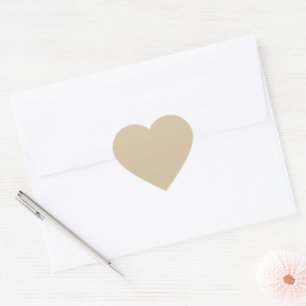 Champagne Beige Heart Sticker