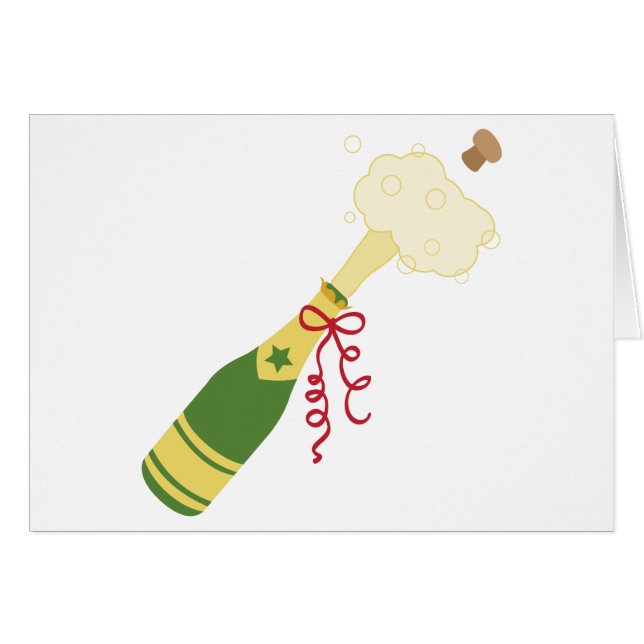 Champagne Bottle (Front Horizontal)