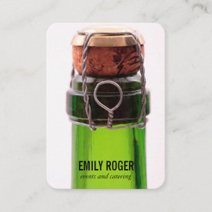 Champagne Bottle Business Card