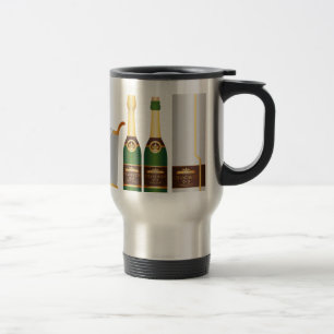 champagne bottles travel mug