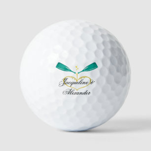 Champagne Bottles Wedding Theme Golf Balls