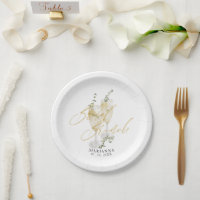 Champagne Bridal Brunch Gold Calligraphy Welcome