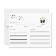 Champagne Bridal Shower Recipe Card