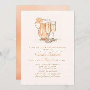 Champagne Brunch Bridal Shower Invitation