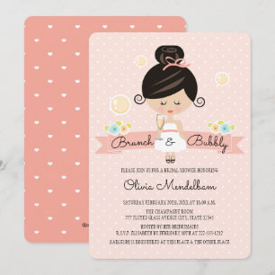 Champagne Brunch Invitation de la douche nuptiale