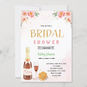 Champagne brunch theme invitation