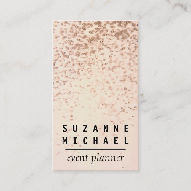 Champagne Bubbles Business Card (Front)