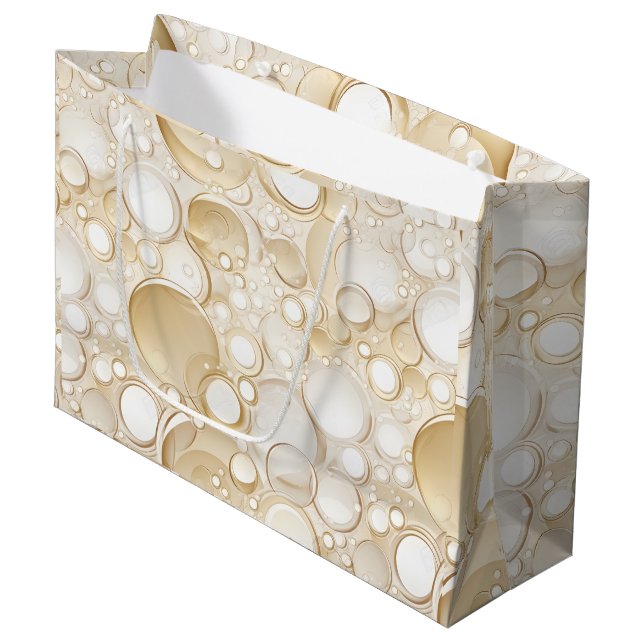 Champagne Bubbles Celebration Gift Bag (Front Angled)