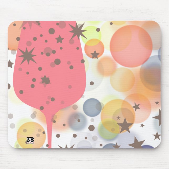 Champagne Bubbles Mouse Pad (Front)