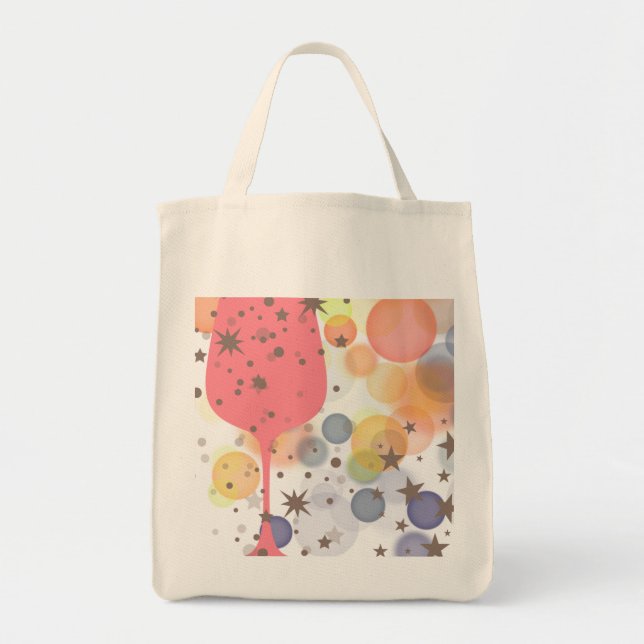 Champagne Bubbles Tote Bag (Front)