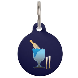 Champagne Bucket Pet Tag