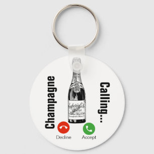 Champagne Calling... Keychain