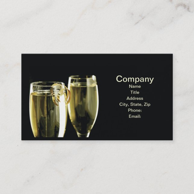 Champagne Cartes de visite (Devant)