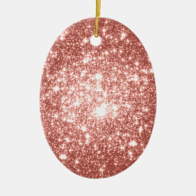 Champagne Ceramic Ornament (Front)