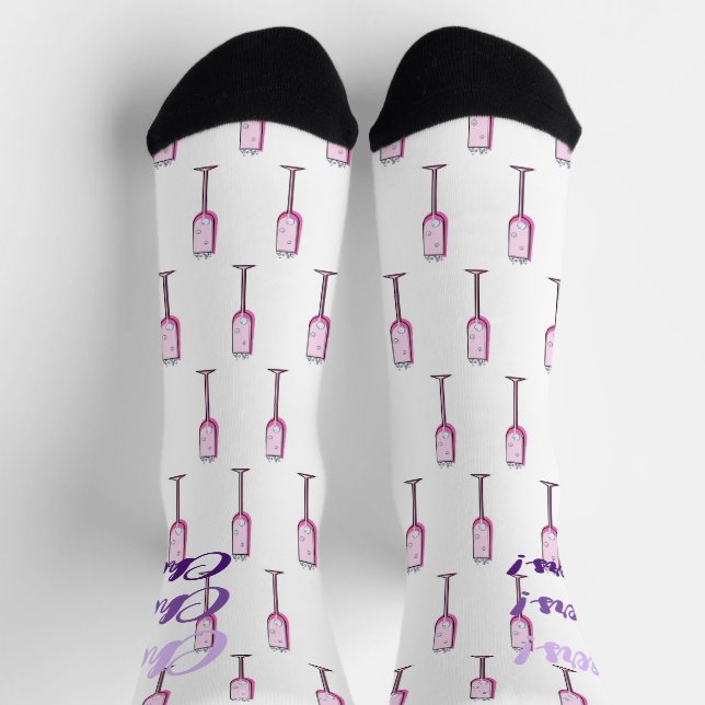 Champagne Cheers Crew Socks (Top)