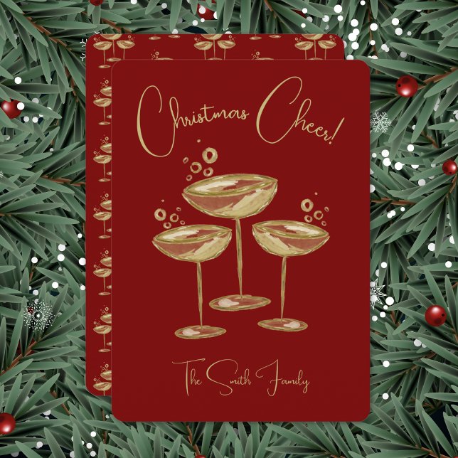 Champagne Christmas Card (Creator Uploaded)
