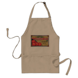 Champagne Cider Vintage Apple Crate BBQ Apron