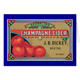 Champagne Cider Vintage Pomme Crate Art