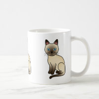 Champagne Coat Tonkinese Breed Cat Illustration