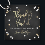 Champagne Confetti Wedding Thank You Favour Tags<br><div class="desc">Say thank you in style with these modern and very trendy wedding,  bridal shower or birthday party favour tags. This design is easy to personalize with your special event wording and your guests will be thrilled when they receive these fabulous gift tags.</div>