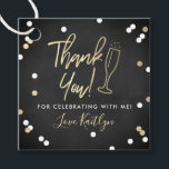 Champagne Confetti Wedding Thank You Favour Tags<br><div class="desc">Say thank you in style with these modern and very trendy wedding,  bridal shower or birthday party favour tags. This design is easy to personalize with your special event wording and your guests will be thrilled when they receive these fabulous gift tags.</div>
