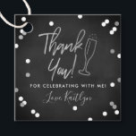 Champagne Confetti Wedding Thank You Favour Tags<br><div class="desc">Say thank you in style with these modern and very trendy wedding,  bridal shower or birthday party favour tags. This design is easy to personalize with your special event wording and your guests will be thrilled when they receive these fabulous gift tags.</div>
