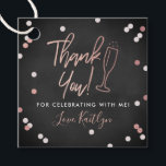Champagne Confetti Wedding Thank You Favour Tags<br><div class="desc">Say thank you in style with these modern and very trendy wedding,  bridal shower or birthday party favour tags. This design is easy to personalize with your special event wording and your guests will be thrilled when they receive these fabulous gift tags.</div>