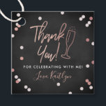 Champagne Confetti Wedding Thank You Favour Tags<br><div class="desc">Say thank you in style with these modern and very trendy wedding,  bridal shower or birthday party favour tags. This design is easy to personalize with your special event wording and your guests will be thrilled when they receive these fabulous gift tags.</div>