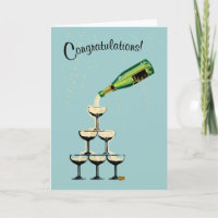Champagne Congratulations card