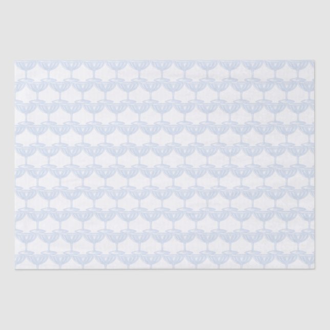 Champagne Coups Tower New Year Engagement Party Tissue Paper (Front)