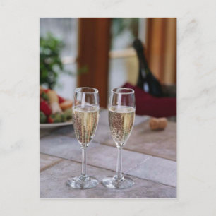 CHAMPAGNE DE CARTE POSTALE POUR DEUX