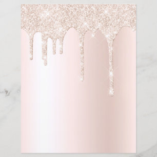 Champagne dipping glitter elegant scrapbook paper
