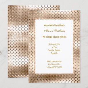 CHAMPAGNE DISCO DENT INVITATION
