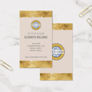 Champagne d'or Ajouter votre logo Cartes de visite