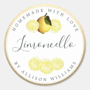 Champagne Étiquette Limoncello sur mesure