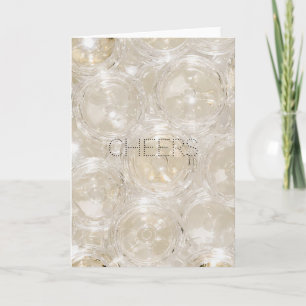 Champagne Glam Gold Cheers Card