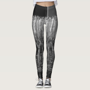 Champagne glasses designed Leggings